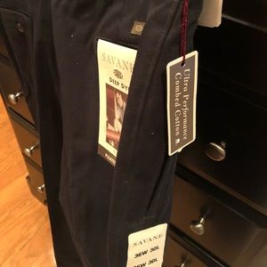 Savane pleated classic fit pants